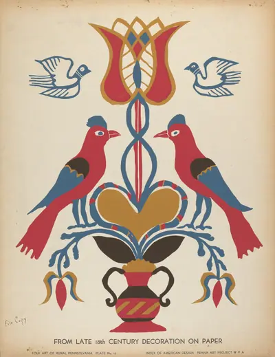 Plate 15: From the Portfolio "Folk Art of Rural Pennsylvania"