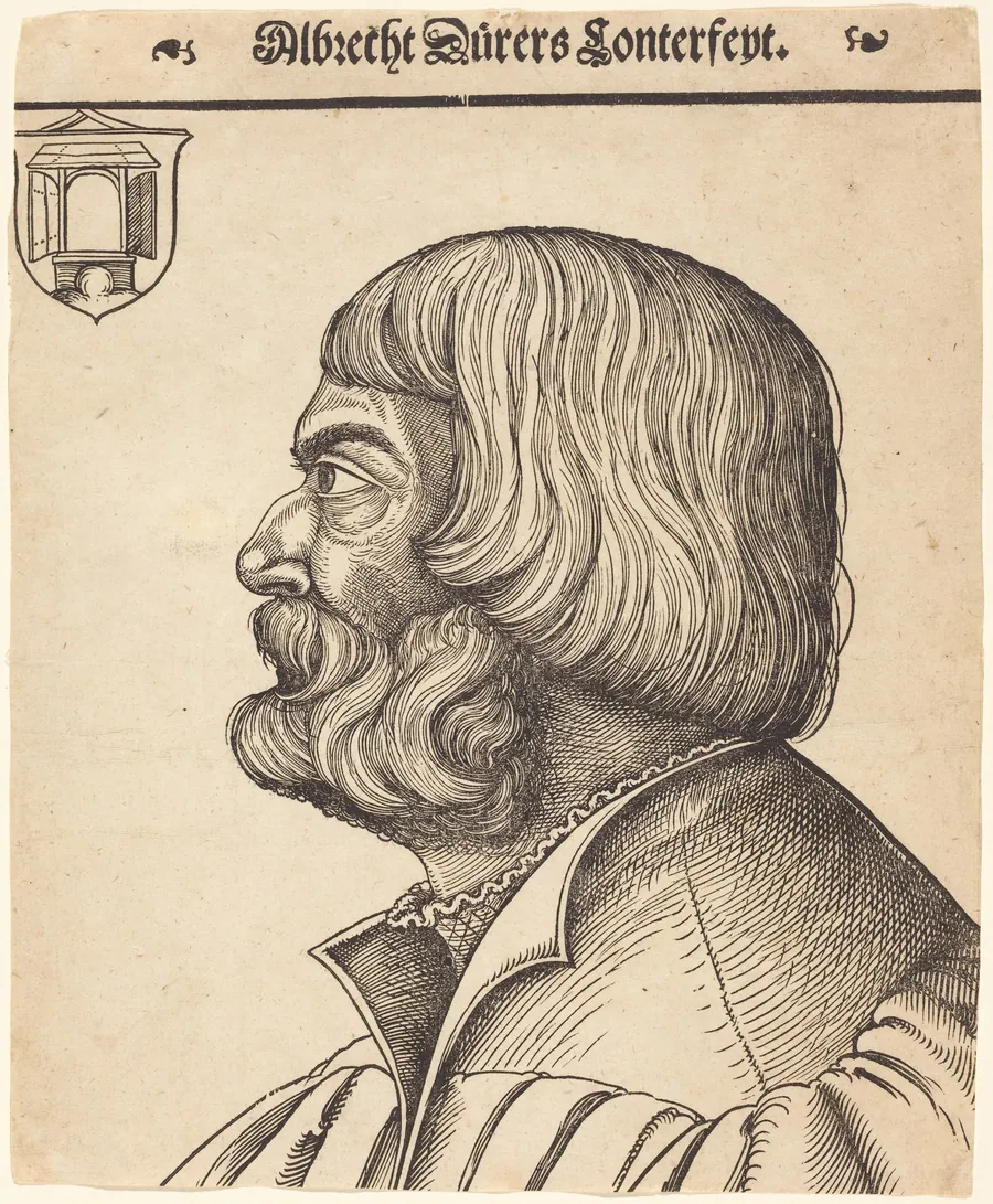 Albrecht Dürer at Age Fifty-Six by Erhard Schön