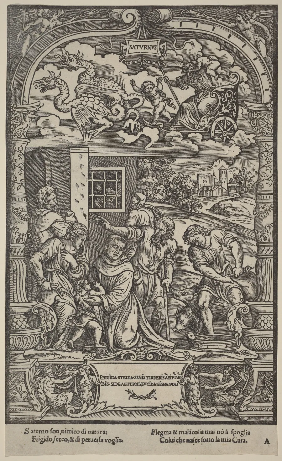Saturn by Gabriele Giolito de' Ferrara