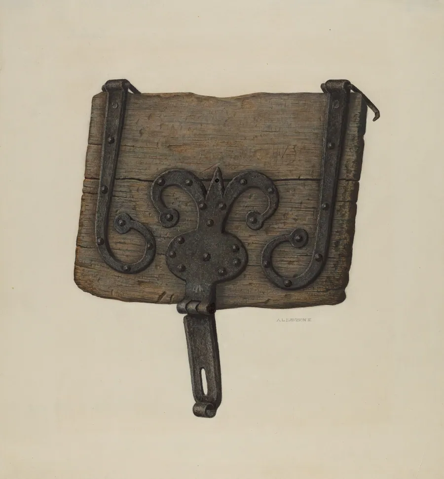 Conestoga Wagon Tool Box Lid by Austin L. Davison