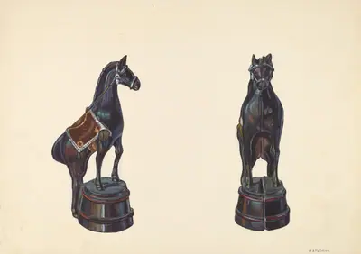 Horse on Barrel Bank