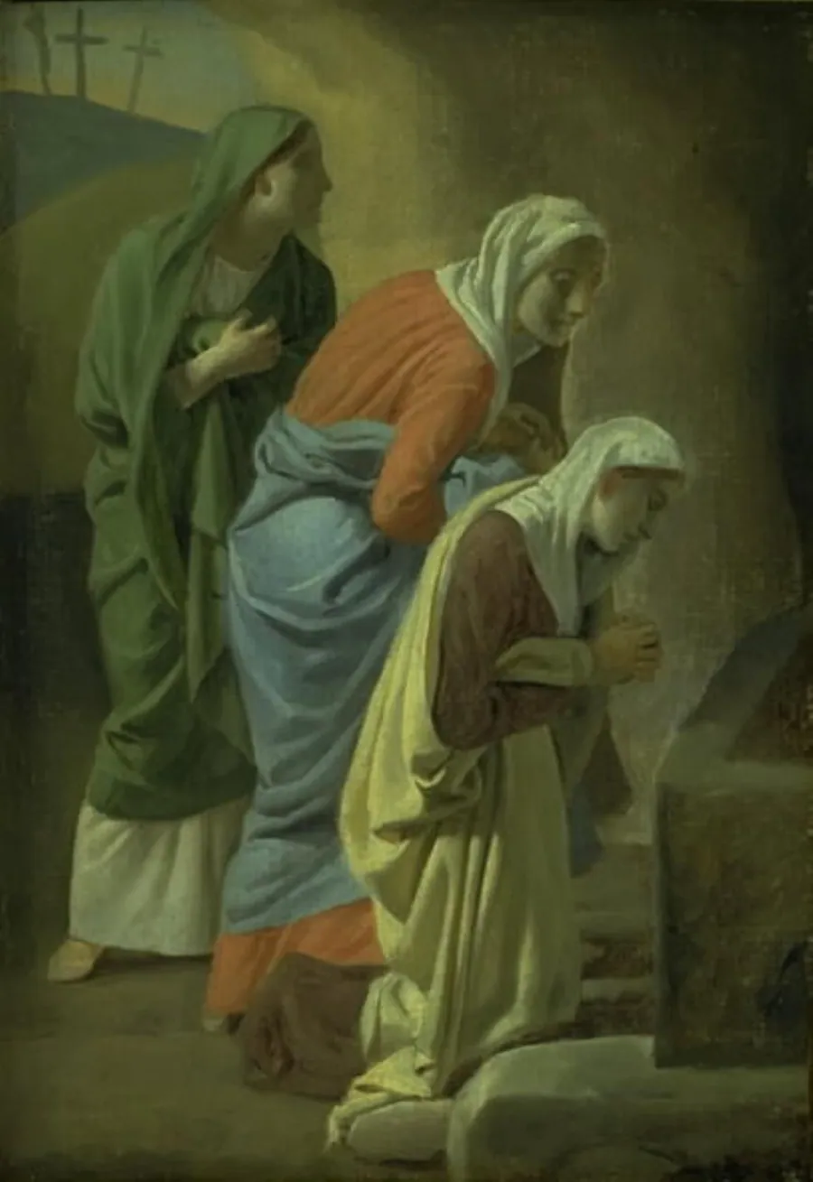 De tre kvinder ved Kristi grav. Skitse by C.W. Eckersberg