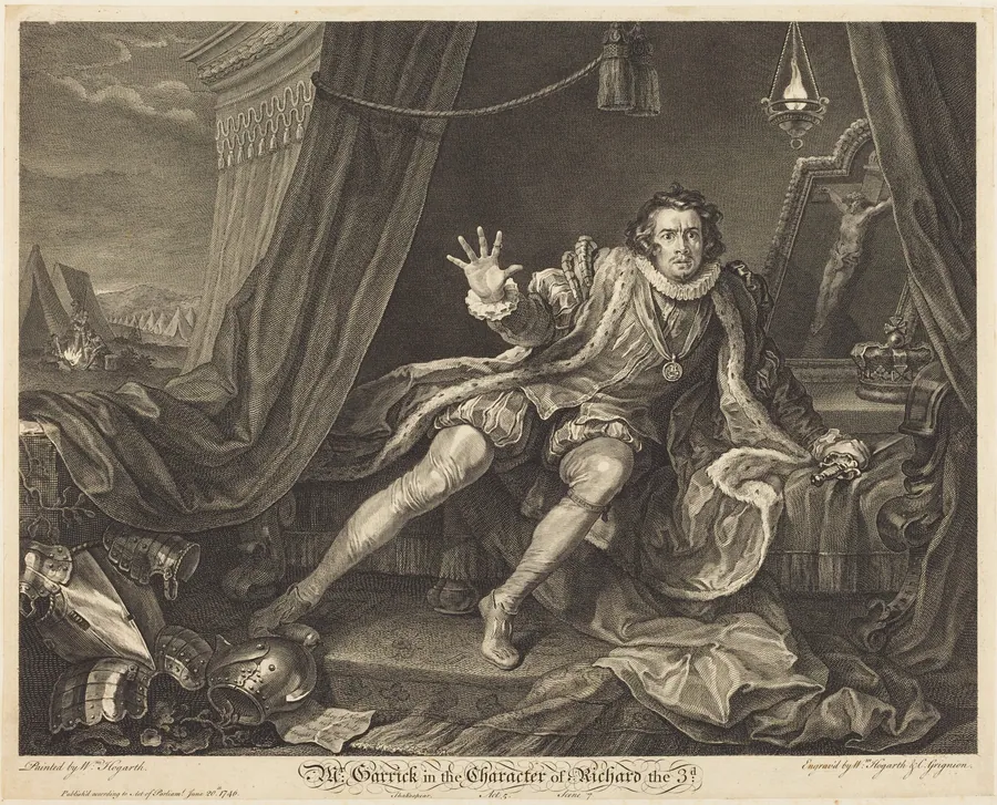 Garrick in the Role of Richard III by Charles Grignion