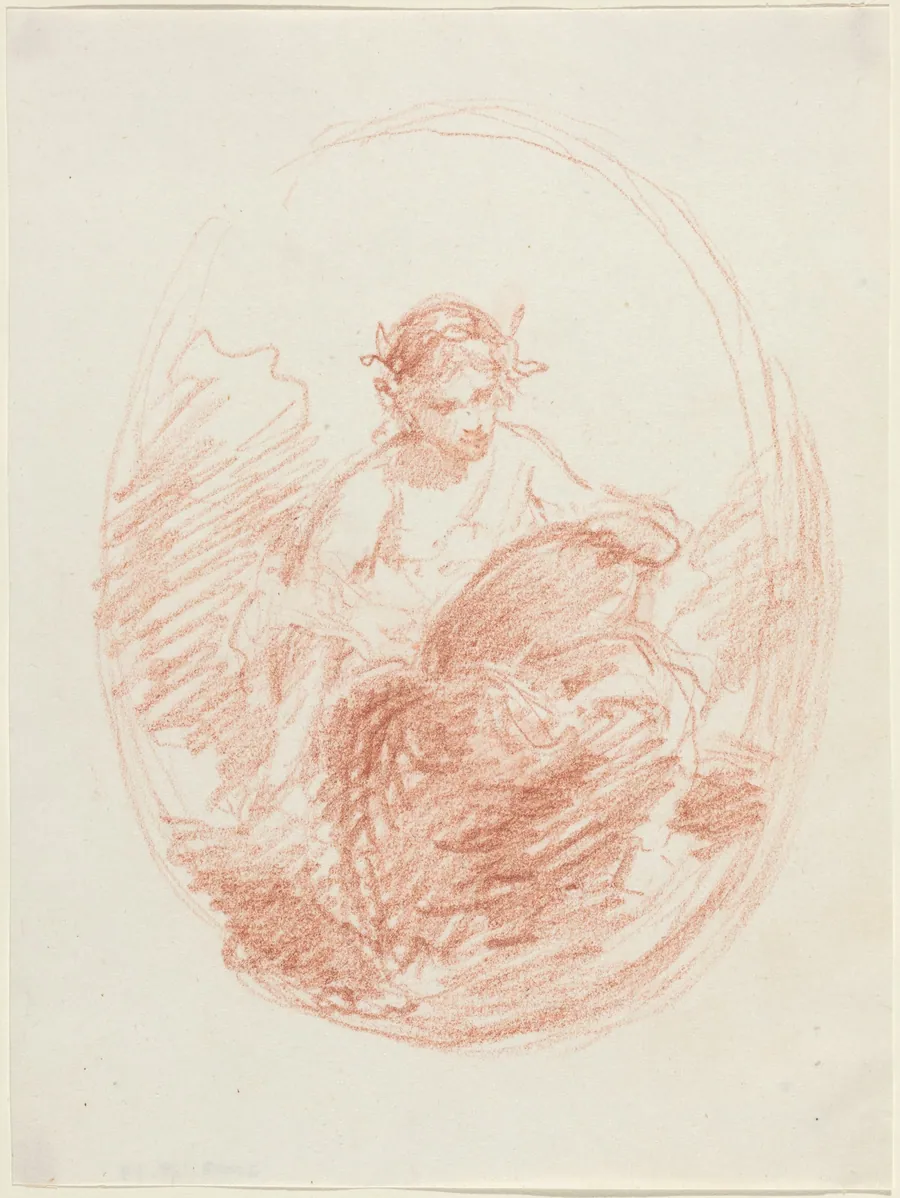 Allegorical Figure by French 19th Century