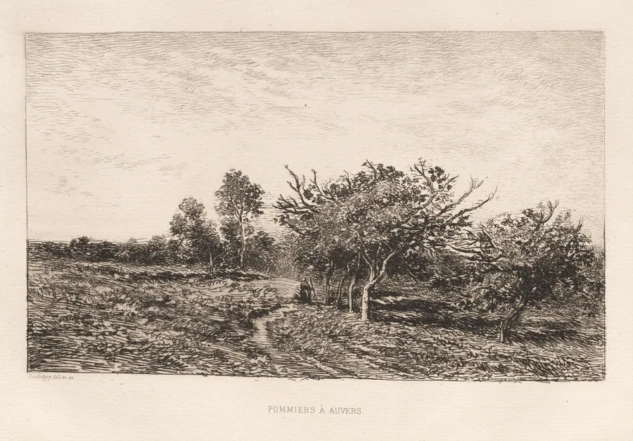 Apple Trees at Auvers (Pommiers à Auvers) by Charles François Daubigny
