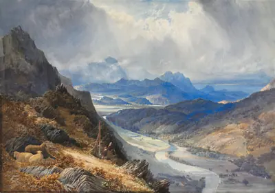A View from Moel Cynwich: Looking Over the Vale of Afon Mawddach and Toward Cader Idris