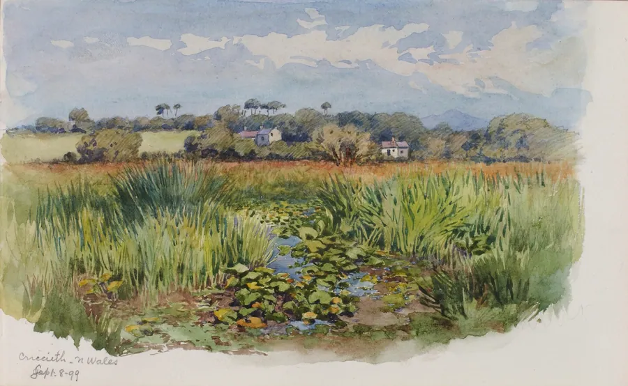 Criccieth, N Wales by George Elbert Burr, born Monroe Falls, OH 1859-died Phoenix, AZ 1939