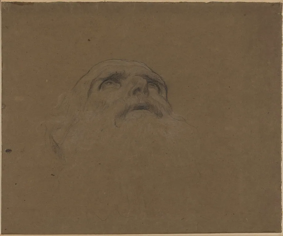 Head of an Old Man by Alphonse Legros