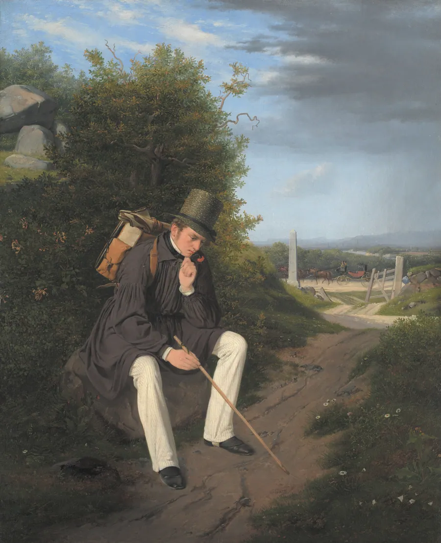 En kunstner på vandring by Jørgen Roed