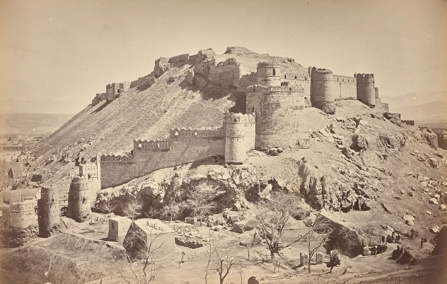 Upper Bala Hissar, from West by John Burke