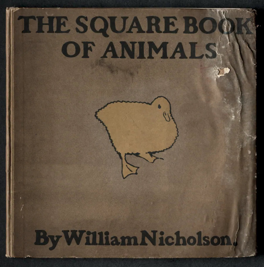 "The Square Book of Animals:" Cover by William Nicholson