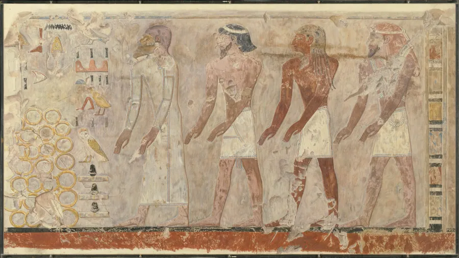 Four Foreign Rulers, Tomb of Puyemre by Norman de Garis Davies