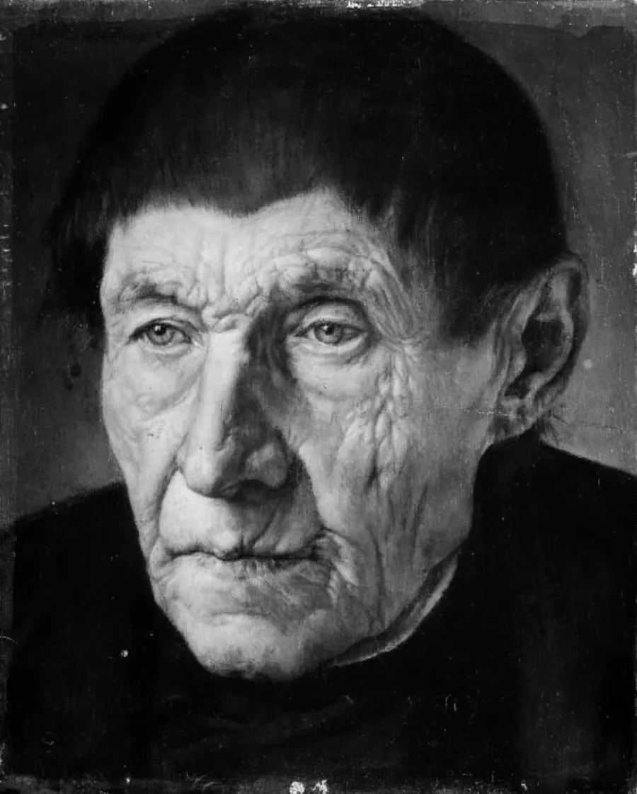 En gammel bonde by Georg Schildknecht