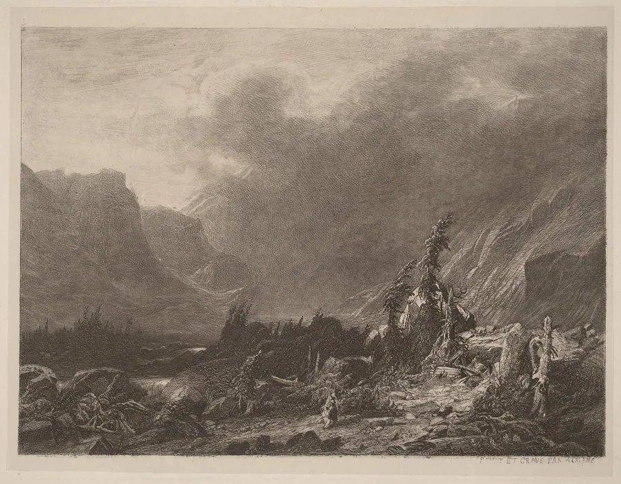 Mountain Storm by Alexandre Calame