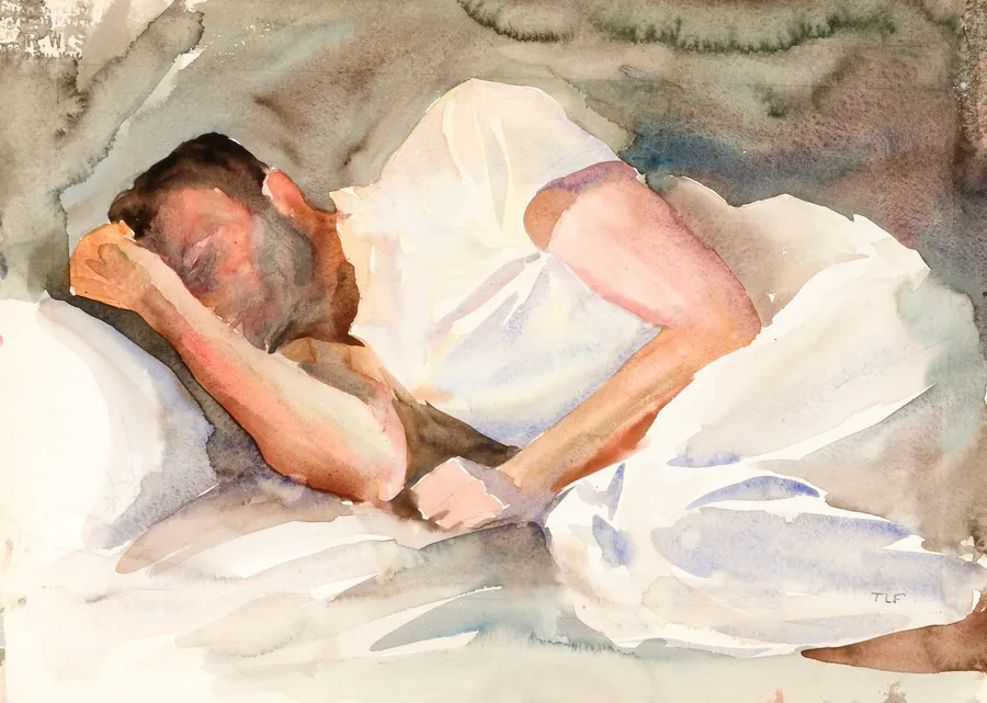 Portrait Study by Thomas La Farge, born Paris, France 1904-died Atlantic Ocean 1943