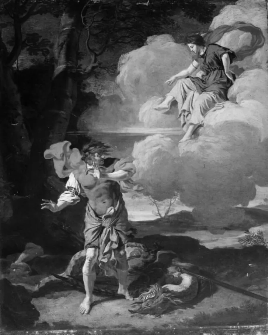 Kadmus ved den dræbte drage by Frans de Jong