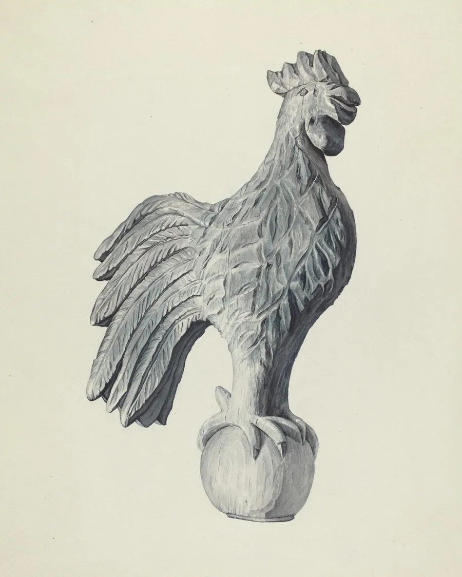 Cock Weather Vane by Flora Merchant