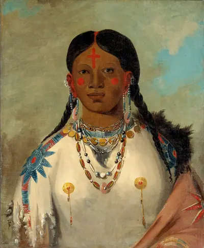 Tís-se-wóo-na-tís, She Who Bathes Her Knees, Wife of the Chief