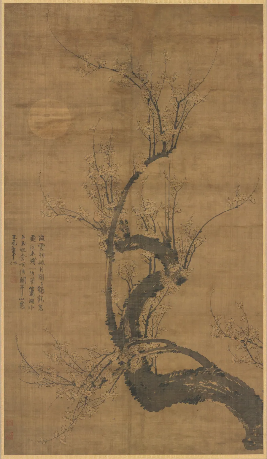A Prunus in the Moonlight by Wang Mian