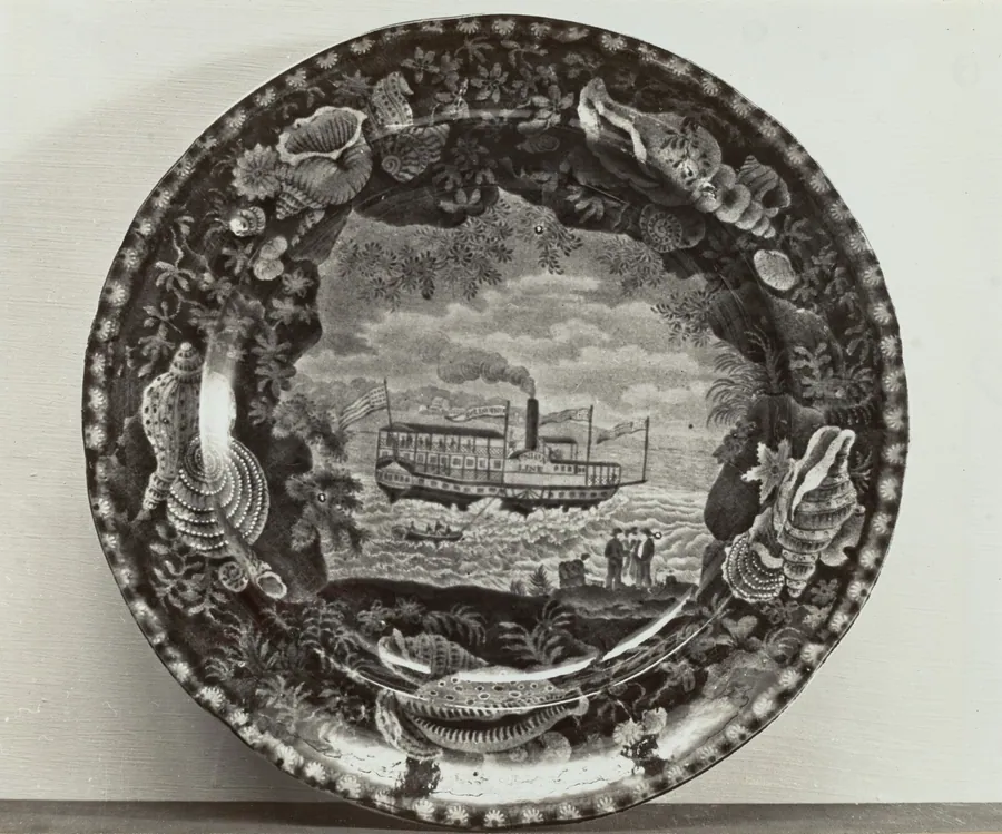 Plate - "Steamer, Union Line" by Helmut Hiatt