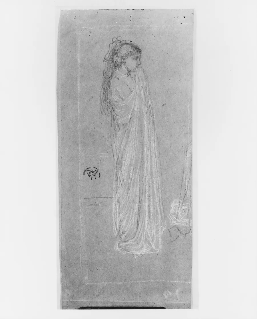 Draped Female Figure by James McNeill Whistler