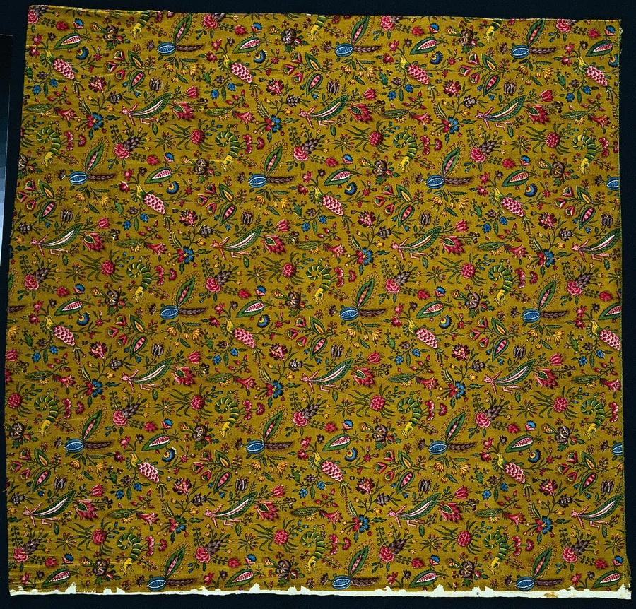Strip of Woodblock Printed Cotton by Christophe Philippe Oberkampf