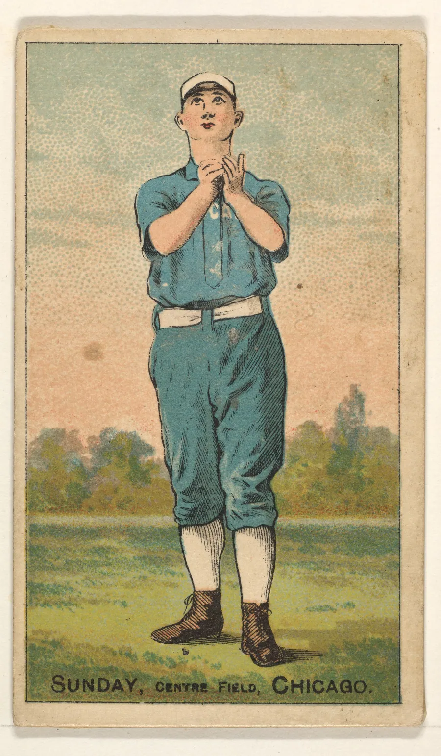 Sunday, Center Field, Chicago, from the Gold Coin series (N284) for Gold Coin Chewing Tobacco by D. Buchner & Co., New York