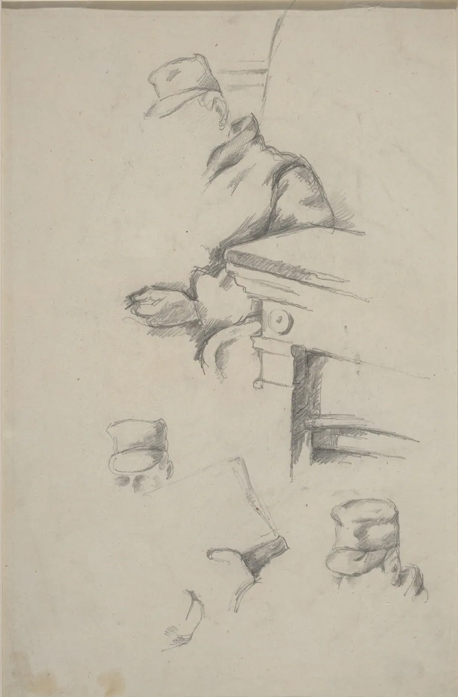 Father of the Artist [verso] by Paul Cezanne