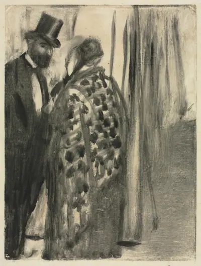 Conversation: Ludovic Halévy and Madame Cardinal (The Conversation) for "La Famille Cardinal" by Ludovic Halévy