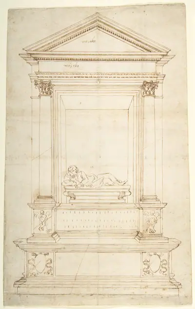 Design for a Wall Tomb.