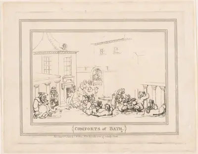 Comforts of Bath, Plate 7