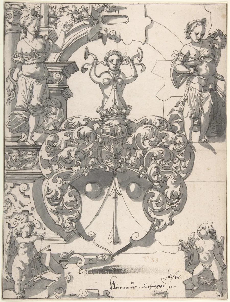 Design for Stained Glass by Hans Jakob Plepp