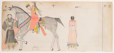 Man and Two Women (Henderson Ledger Artist B)