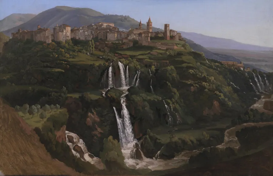 Udsigt mod Tivoli i Italien by Gustaf Wilhelm Palm
