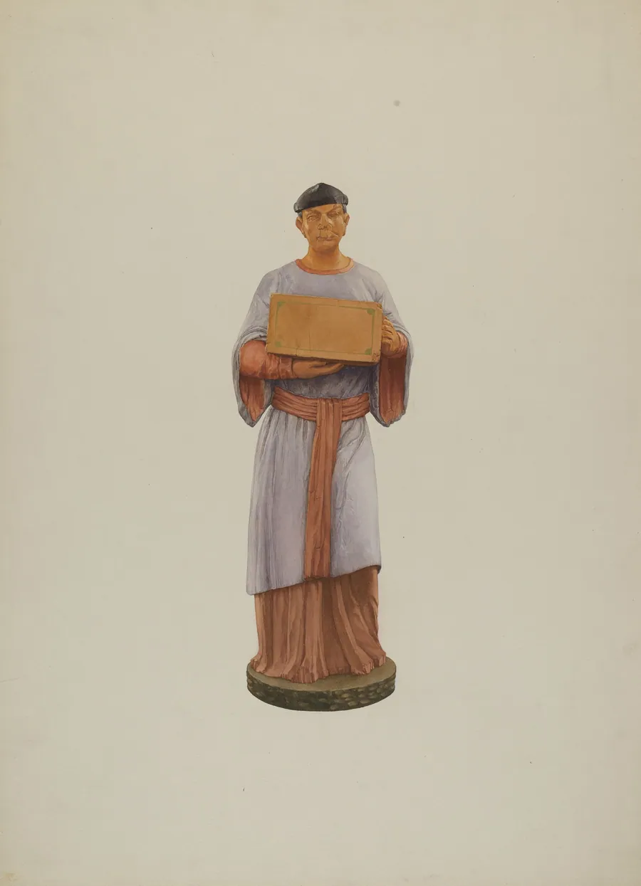 Tea Store Figure by Ingrid Selmer-Larsen