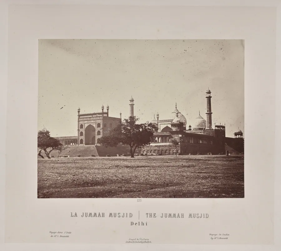 The Jummah Musjid, Delhi by Louis-Théophile Marie Rousselet