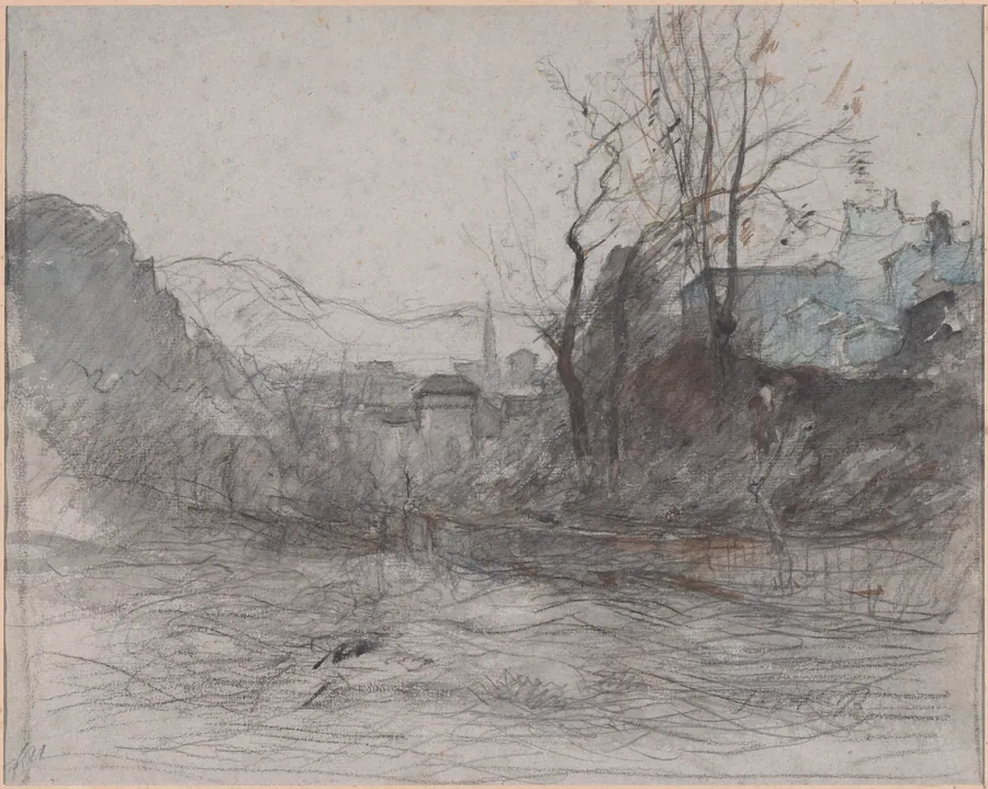 Approaching Morestal by François-Auguste Ravier