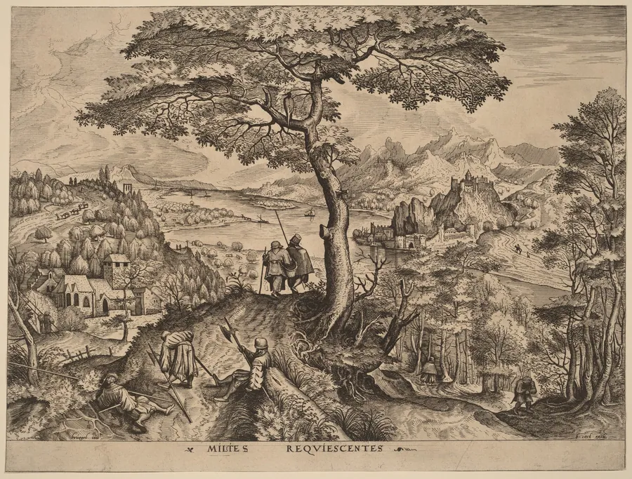 Milites Requiescentes (Soldiers at Rest) by Lucas van Doetechum