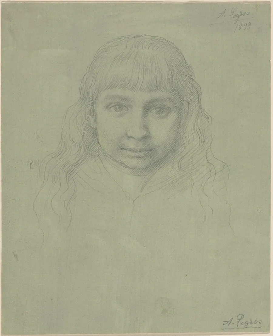 Head of a Child by Alphonse Legros