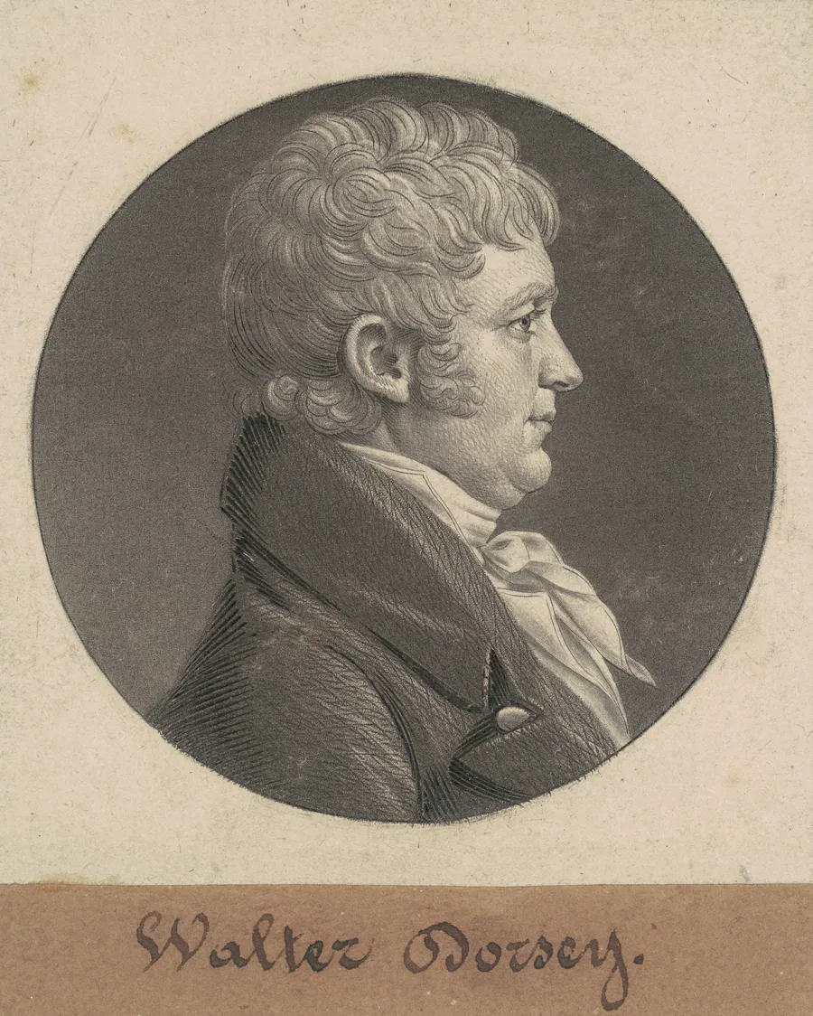 Walter Dorsey by Charles B. J. Févret de Saint-Mémin
