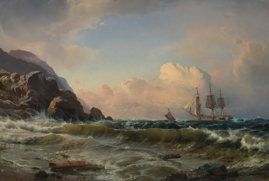 Norsk kystparti by C.F. Sørensen