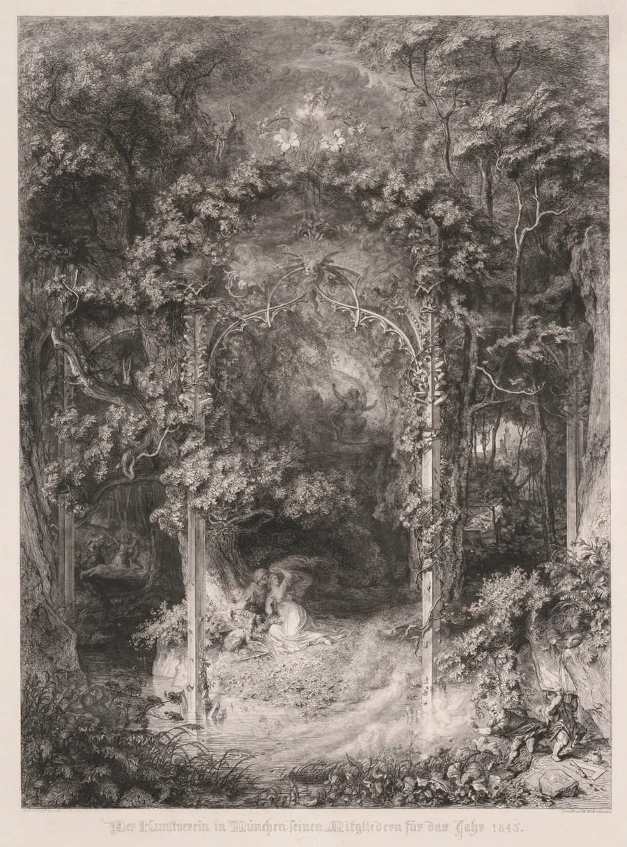 The Forest Maiden by Eugen Napoleon Neureuther