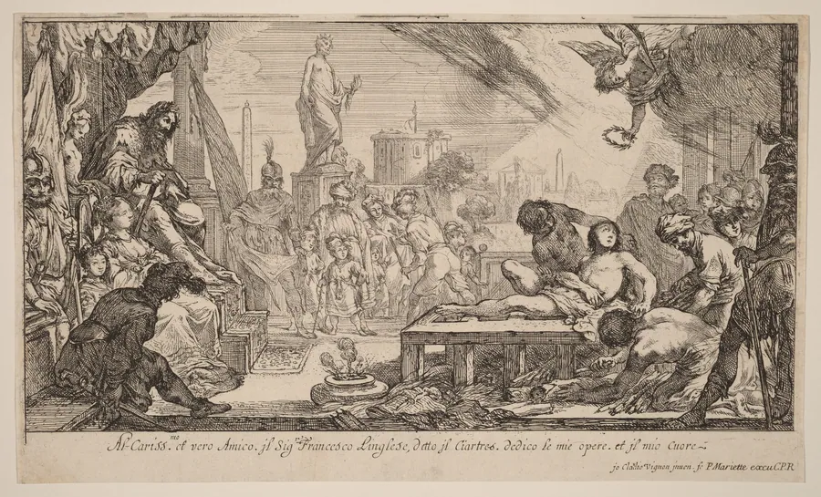 The Martyrdom of Saint Lawrence by Claude Vignon