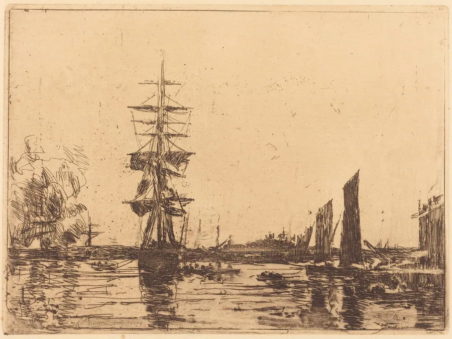 Marine View by Eugène Boudin