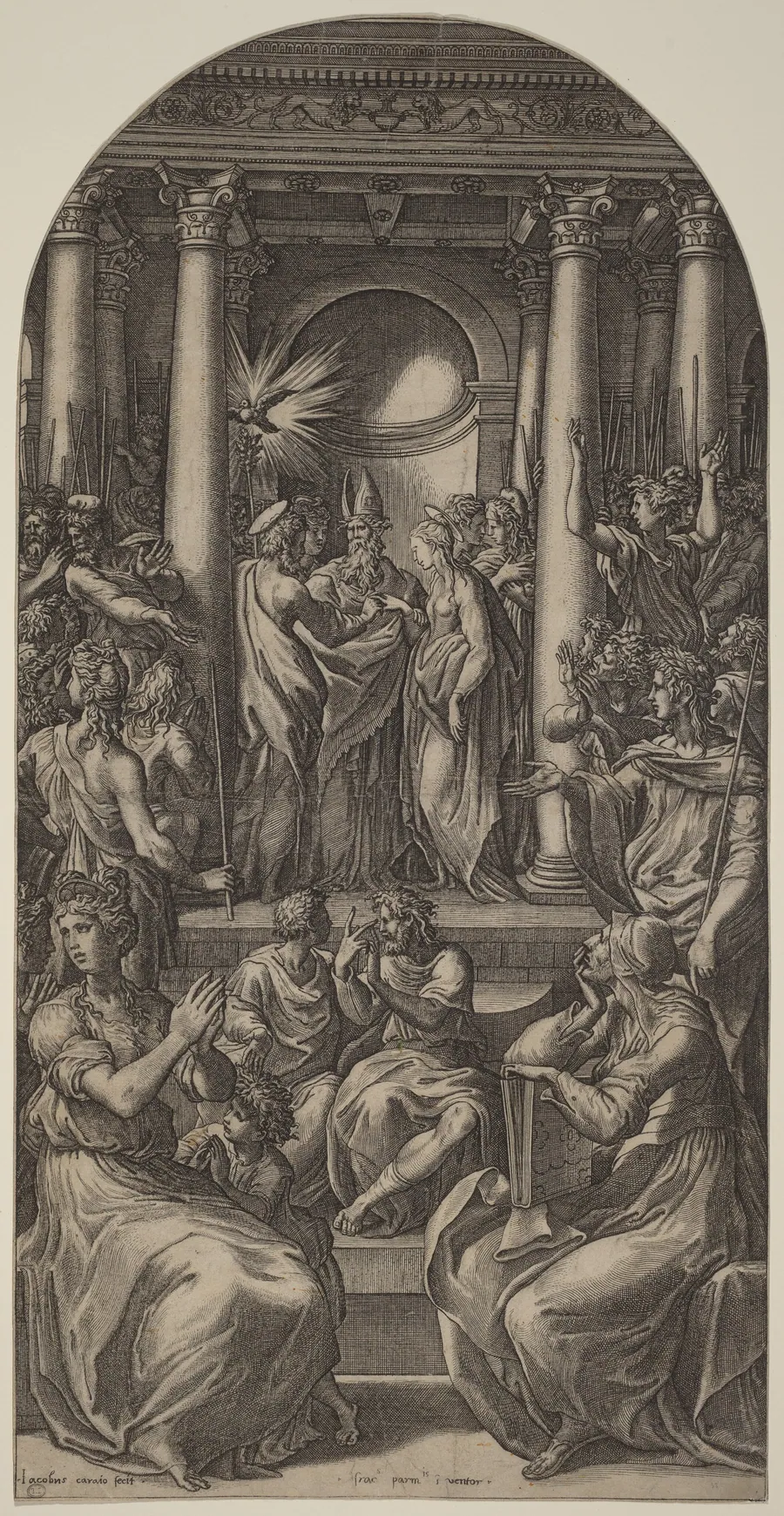 The Marriage of the Virgin by Gian Jacopo Caraglio
