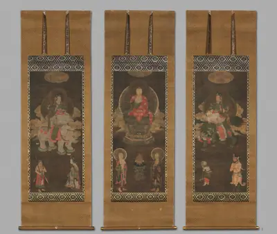 Shakyamuni Triad: Buddha Attended by Manjushri and Samantabhadra