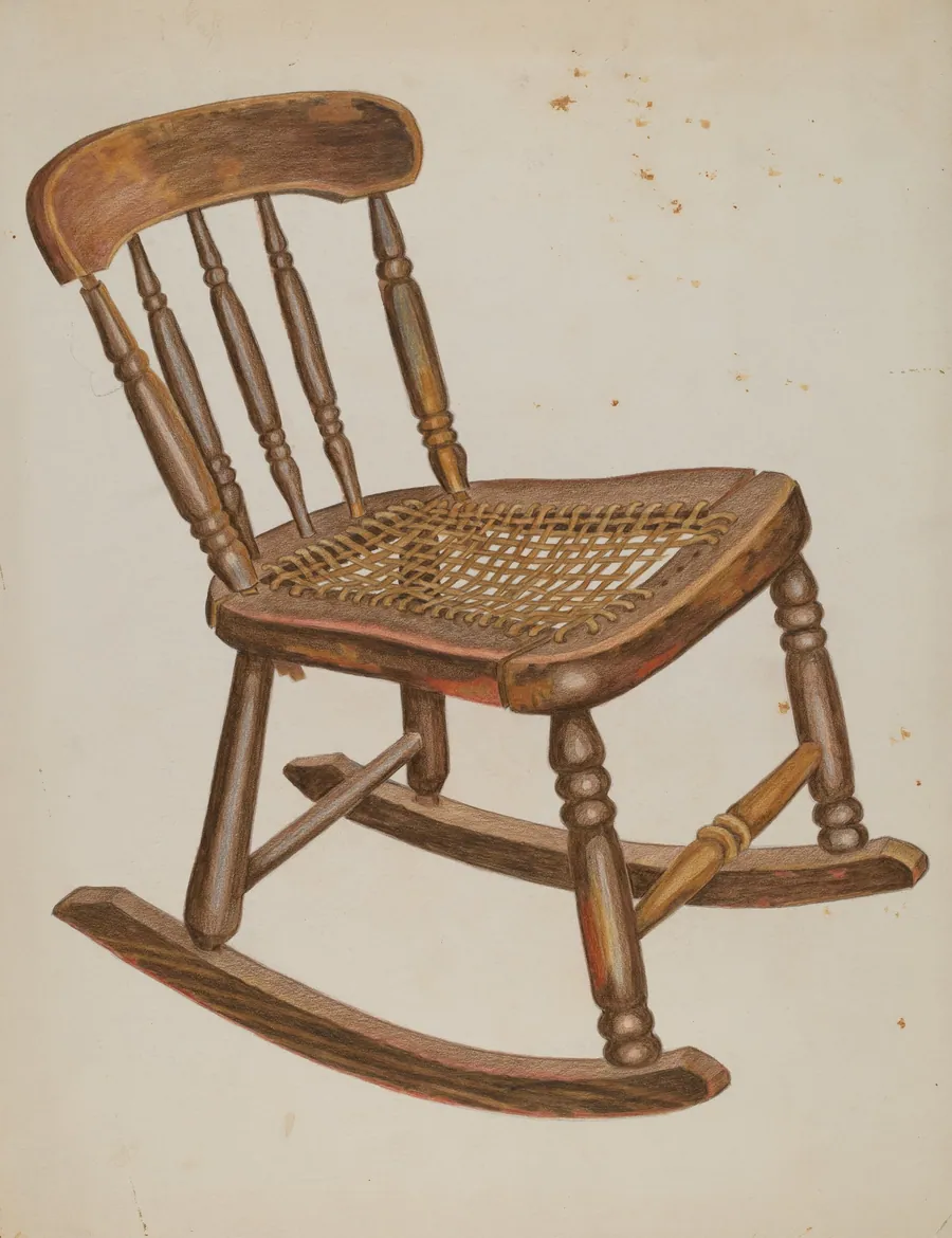 Rocking Chair, Small, Child's by Tulita Westfall