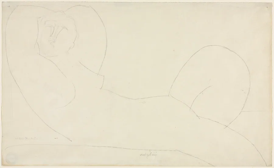 Reclining Female Nude by Amedeo Modigliani