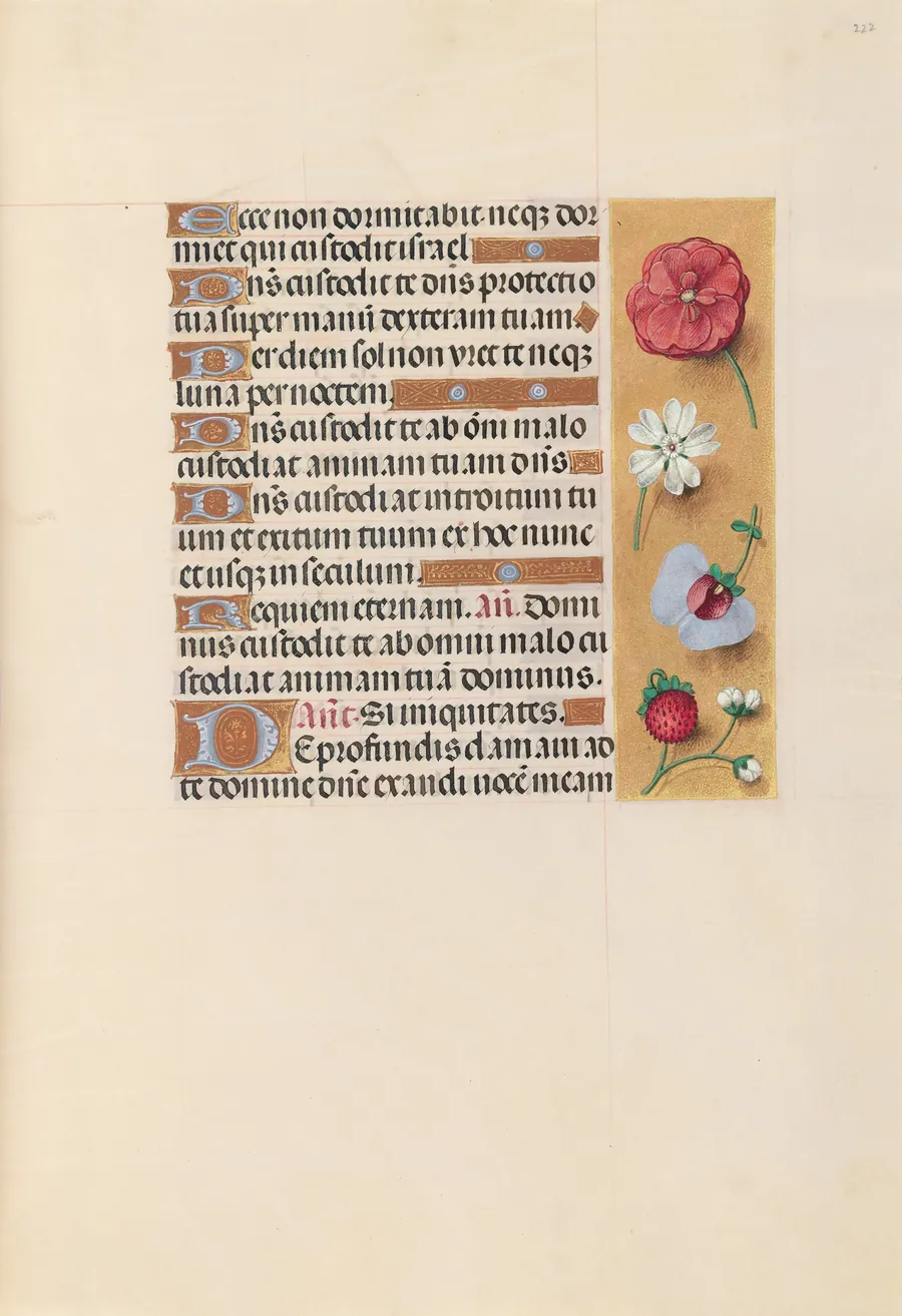 Hours of Queen Isabella the Catholic, Queen of Spain:  Fol. 222r by Master of the First Prayerbook of Maximillian