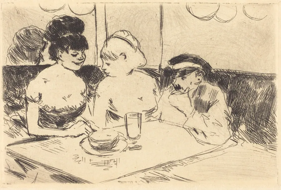 Maison close (planche refusée) (Bordello) (refused plate) by Jean-Louis Forain